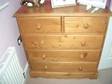 SOLID PINE Wardrobe and Chest of Drawers,  Solid Antique....